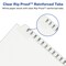 Avery Legal Exhibit Unpunched Dividers for Use with Any Binding System, Collated A-Z, 26 Side Tab Dividers Per Set, Helvetica Bold Type, 3 Sets (21866)